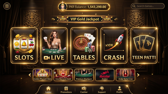 Main screen of msport casino page for PK players